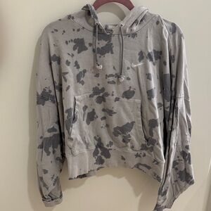Nike Gray and Black Splatter Hoodie